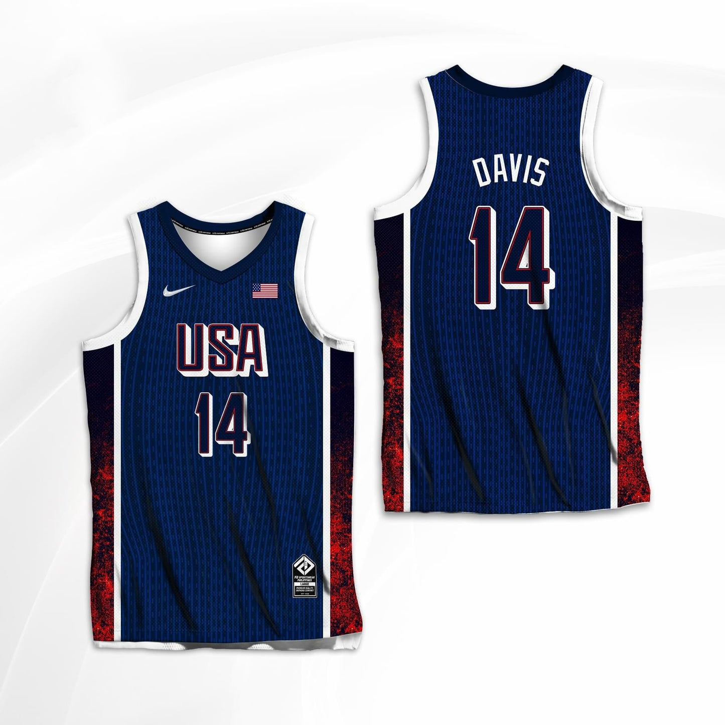 Anthony Davis - USA Basketball Jersey 2024 (blue)